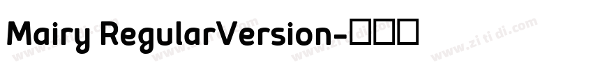 Mairy RegularVersion字体转换